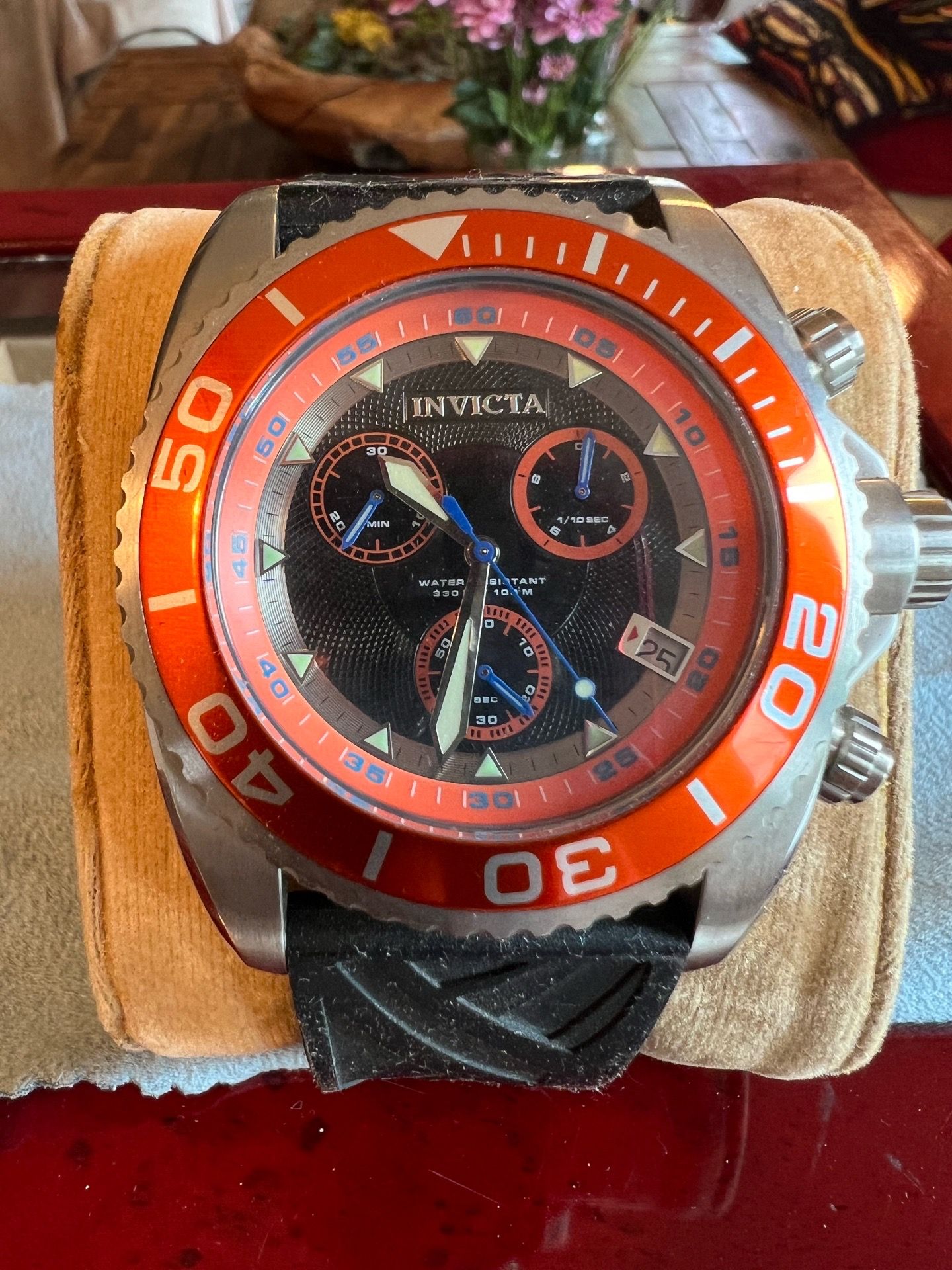 Invicta Signature Collection 5789 Swiss Made Chronograph Watch Orange Diver Style