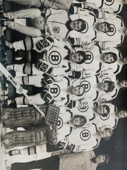 1975 Rare Boston Bruins Ross Brooks Original Team Photo 24 X 16