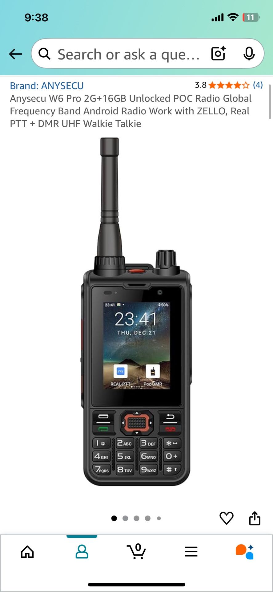 Anysecu W6 Pro 2G+16GB 