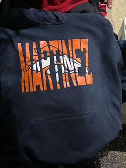 Martinez Navy Blue Graphic Hoodie