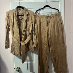 Banana Republic Wide Leg Suit New Size 14 Professional Work Wear Women’s Clothing Clothes