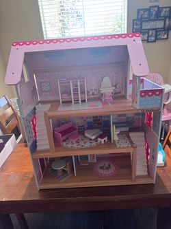KidKraft Wooden Dollhouse with Furniture