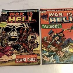 🔥RARE🔥 WAR IS HELL -VOL. 1 #12,13 ( 1975, Marvel) 25cCopy!  Hot Collectible 🔥