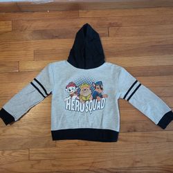 Nickelodeon Paw Patrol Chase Rubble Marshall Hero Squad Hoodie Sweatshirt 5T