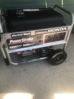 Big Honda powered generator. Super low hours works beautifully.