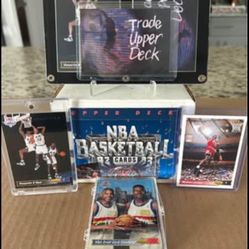 1992-93 Upper Deck Basketball Series I Set (310). Shaq’s  ROOKIES # 1, 1A & 1B! Trade Card “PUNCHED” & EXTRA NOT PUNCHED!!” MJ # 23!!!😎