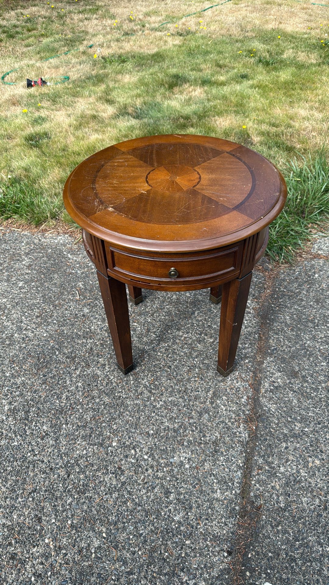 Round Inlayed Table
