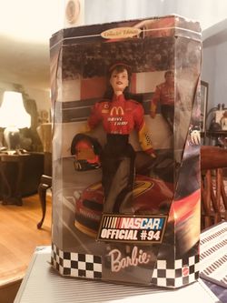 1999 NASCAR Barbie box was opened but it was never played with, box as a few issues