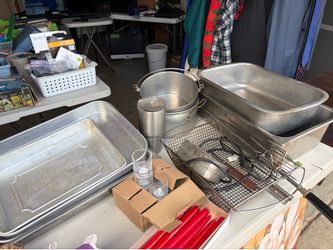 Assorted Stainless Steel Pans $10 each