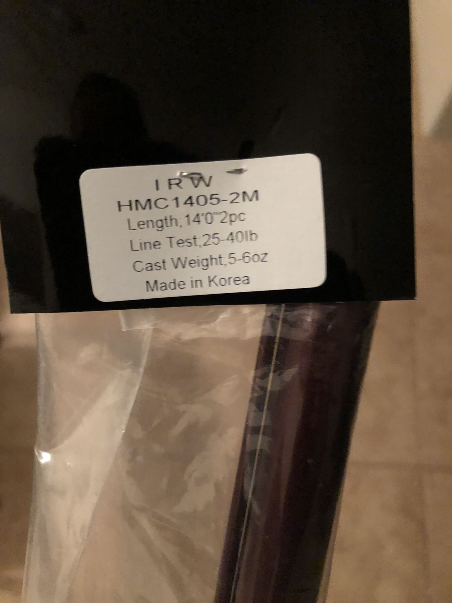 Ulua pole. IRW Longshot blank. Red