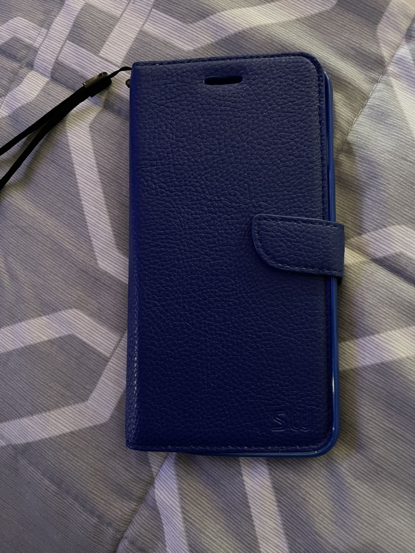 iPhone 8 Plus Leather Wallet Case Book Design Flip Cover & 6 Credit Card Slots