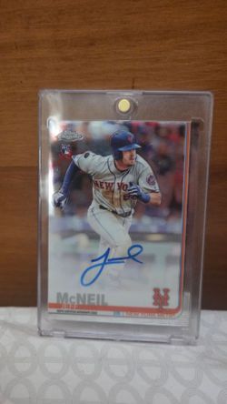 Jeff McNeil Topps Chrome Rookie Auto