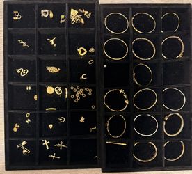 18k Real Gold Jewelry 