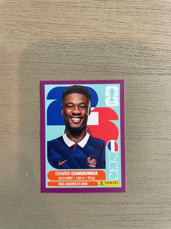 Purple Parallel Camavinga World Cup Sticker