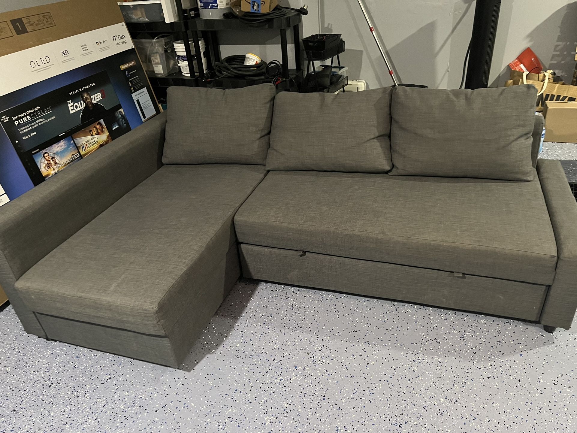 Grey FRIHETEN ikea sofa