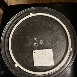 Microwave Glass Plate With Stand. Like New