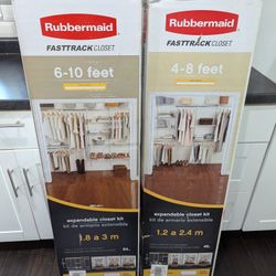 "NEW" Rubbermaid Expandable Closet KITS
