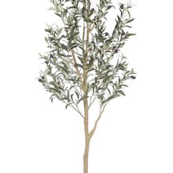 Realead 6ft Artificial Olive Tree, Tall Faux Olive Tree Plants, Fake Potted Olive Silk Tree with Branches and Fruits, Artificial Trees for Modern Home