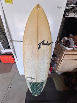 Rusty Surfboard with Future fins & Traction Pad