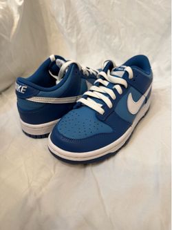 Women’s Nike Dunk Low GS. Size 5.5. Dark Marina Blue/ White. NWB