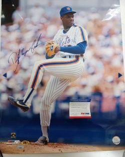 Dwight Gooden mlb autographed photo