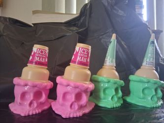 Ice Scream Man Skull Cup Set of 4