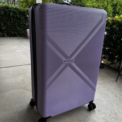 Steve Madden 32” XL Hardshell Suitcase - Lavender (Used Once!)