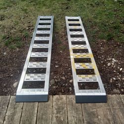 Sturdy Set Of Aluminum 6'Foot, 1250Lb Capacity Loading Ramps, Great Condition. $75.00.