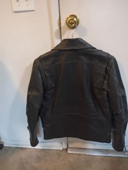 Black male leather jacket