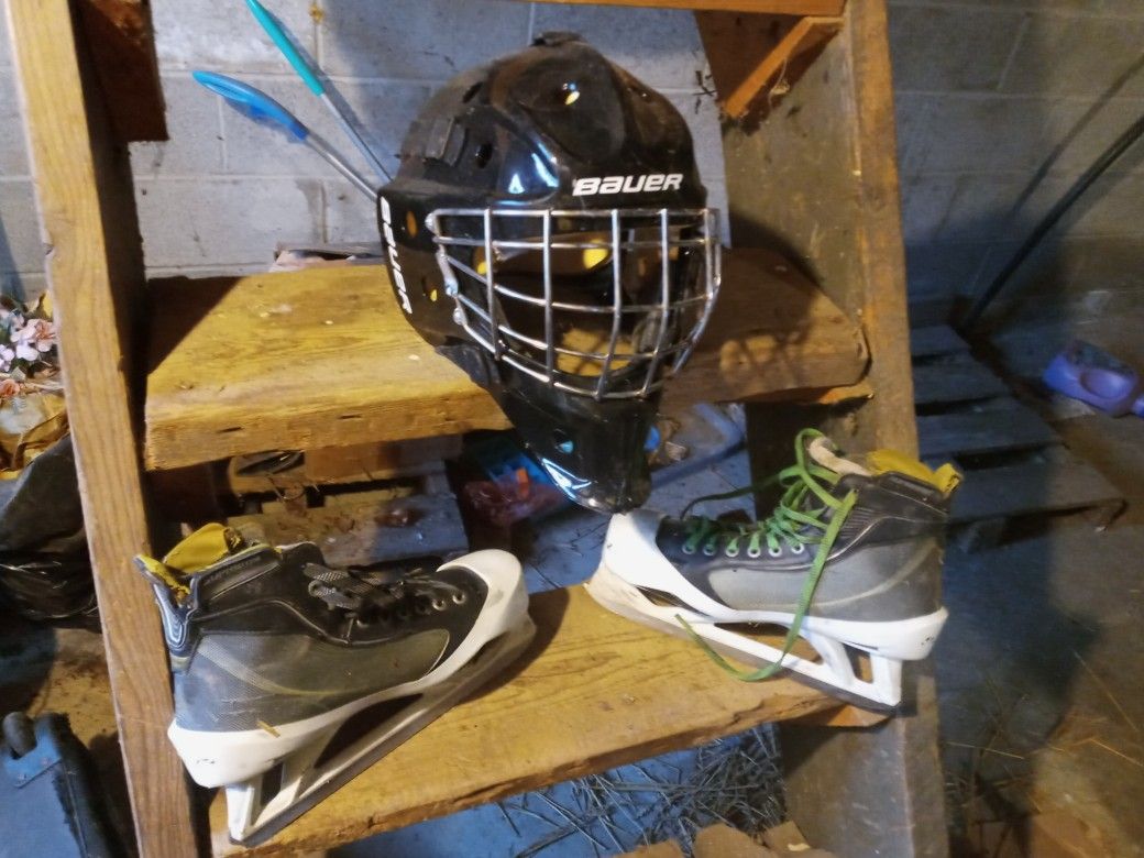 Skates And Helmet 10.5