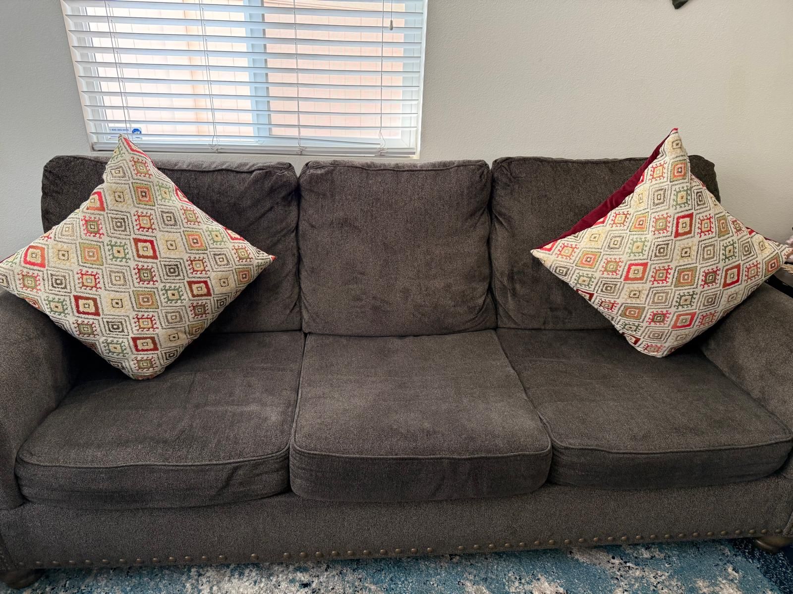 Two Ashley Furniture Sofa, In addition To Dining Table 