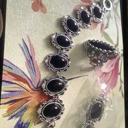 Ring Black Hills Plated Earrings Nd Bracelet