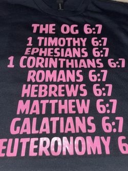 Oh 6:7 Bible Verses T-shirt 