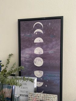 Moon phase painting