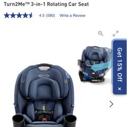 Brand New Turn2me Car Seat