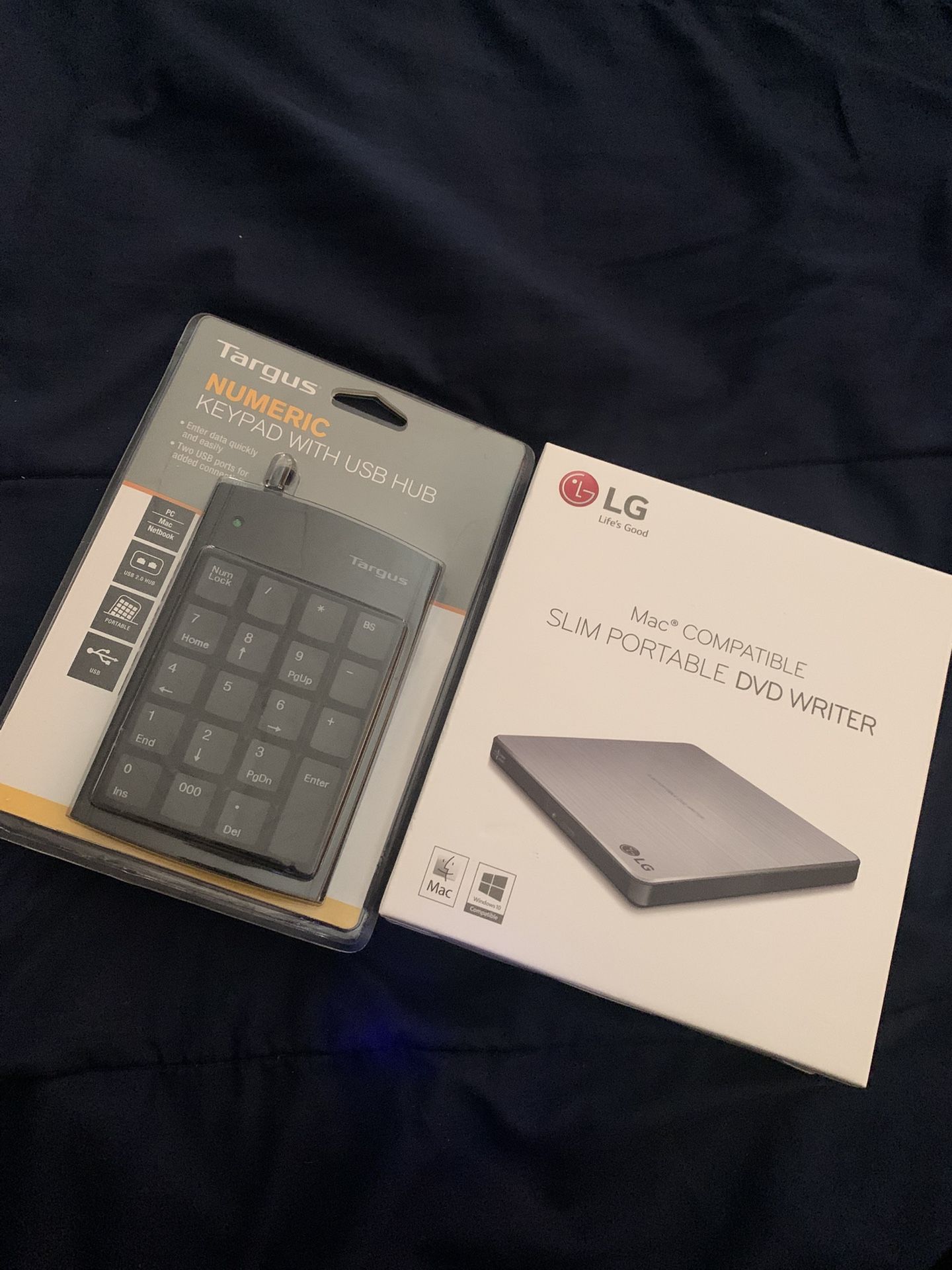 Portable DVD WRITER & Numeric Keypad