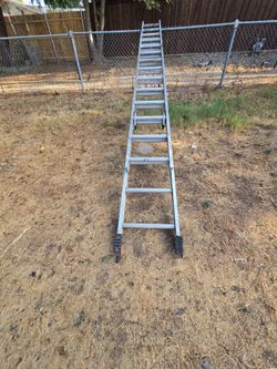 Werner blue 28ft aluminum extension ladder