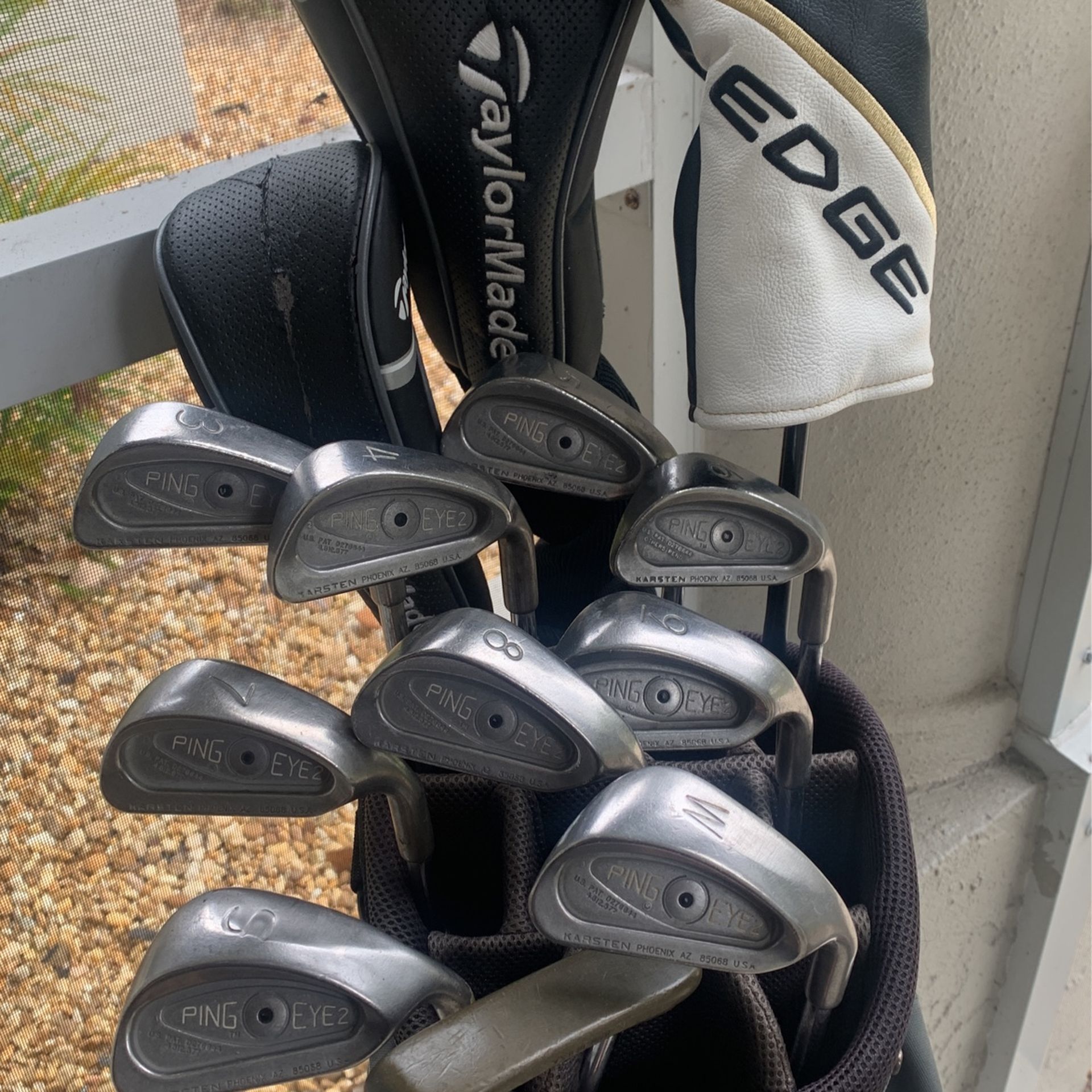 Ping/ TaylorMade Complete Golf Club Set rH