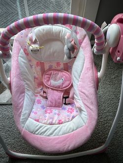 Pink Baby Swing