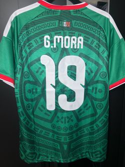 Mexico Home WC Jersey Mora#19