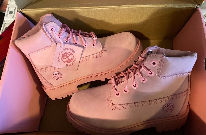 Pink Girl Timberlands 