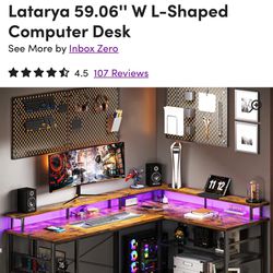 Latarya 59.06” L Shaped desk