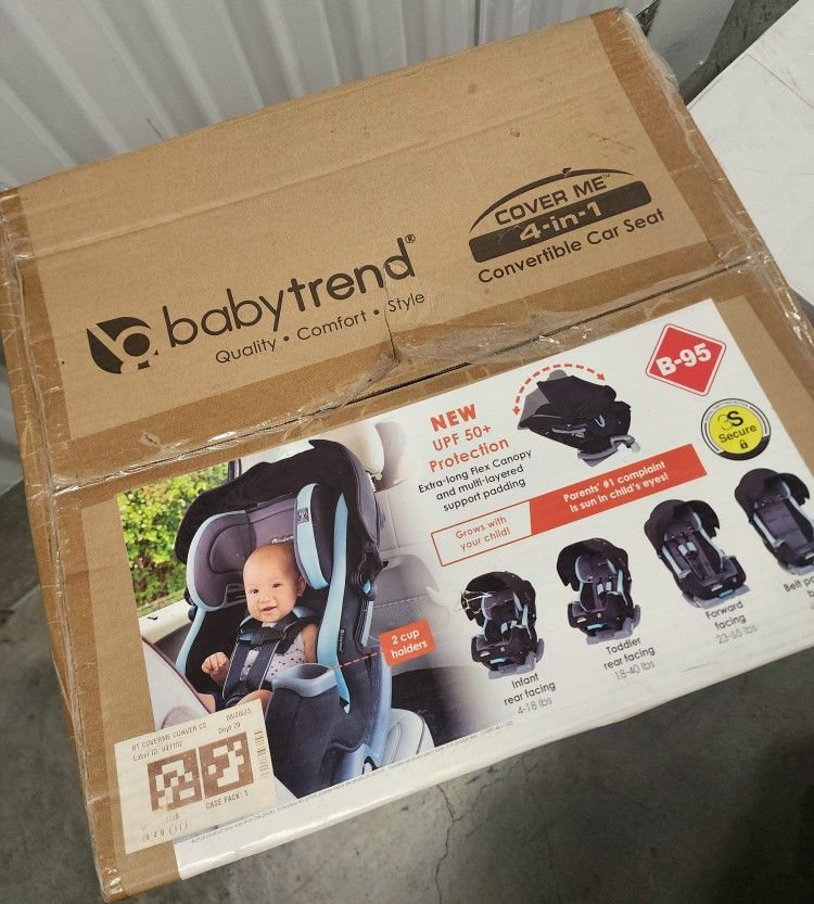 4 In 1 Car Seat With Canopy (New In Box)