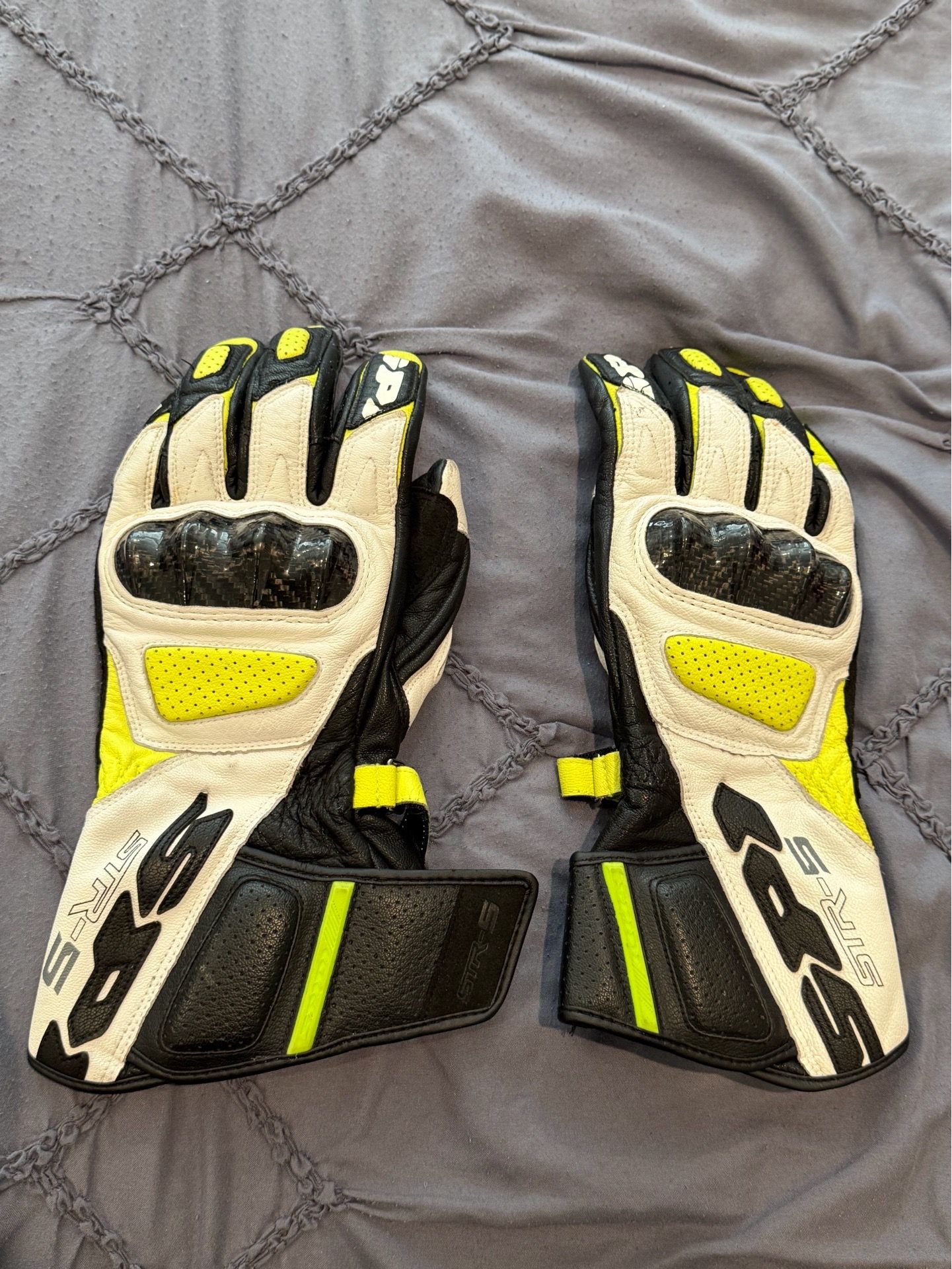 Spidi Men’s STR-5 Leather Motorcycle Gloves XL