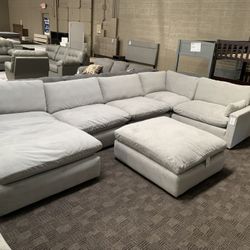 Light Grey Feather Cloud Sectional