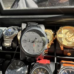 A|X ARMANI EXCHANGE Men's Chronograph Black Stainless Steel Bracelet Watch 49mm