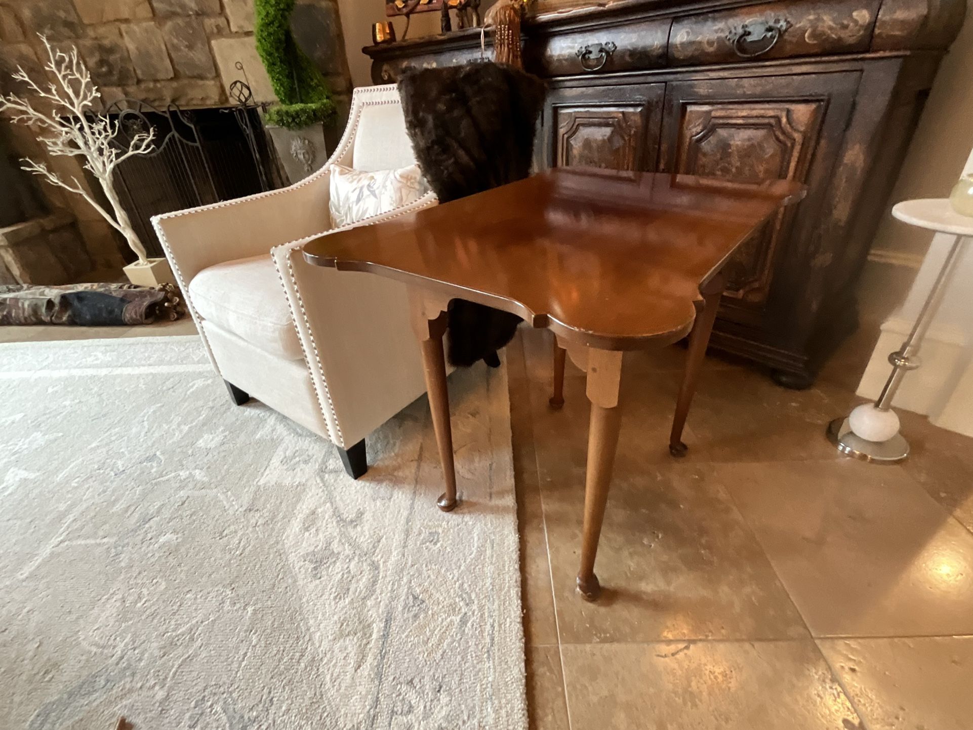 Vintage Kittinger Queen Anne Porringer Table