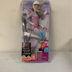 Barbie skier doll pink passport made to move hotsell