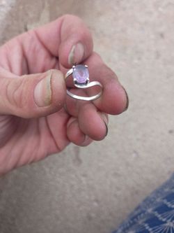 Amethyst Stirling Silver Ring (price includes OBO)