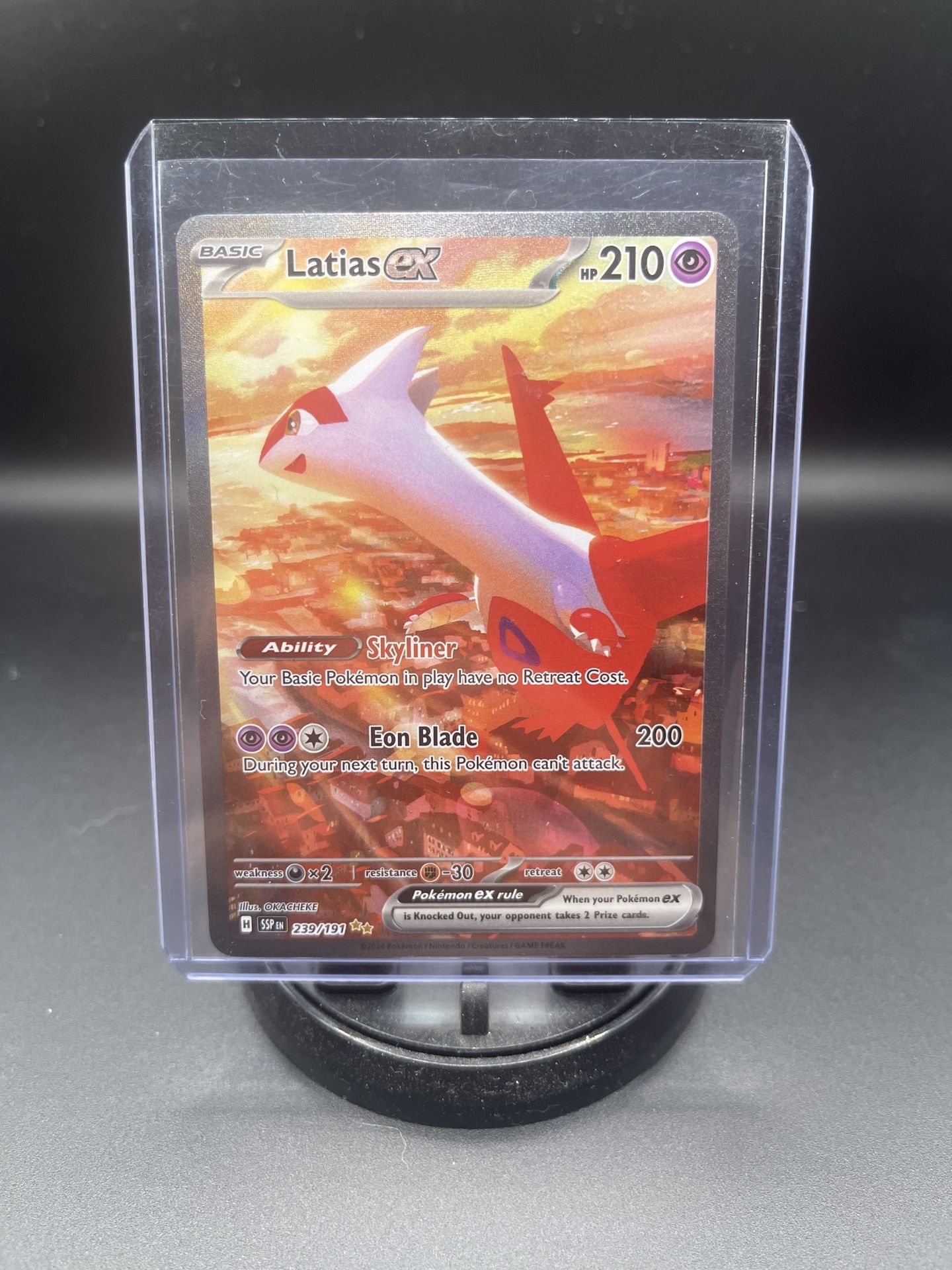 Pokémon Surging Sparks Latias EX Illustration Rare